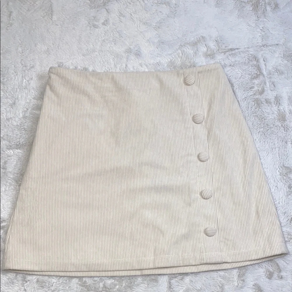 SHEIN Tan A-Line Mini Skirt for Work